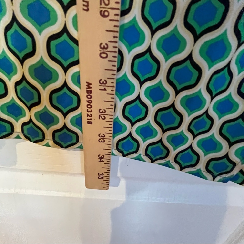 Joie Midi Maxi Wrap Skirt Size Small Geometric Pattern Blue Green Vibrant Vacay - Picture 5 of 7